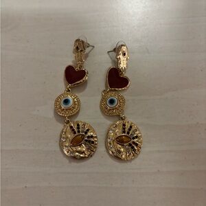 Hamsa Drop Earrings